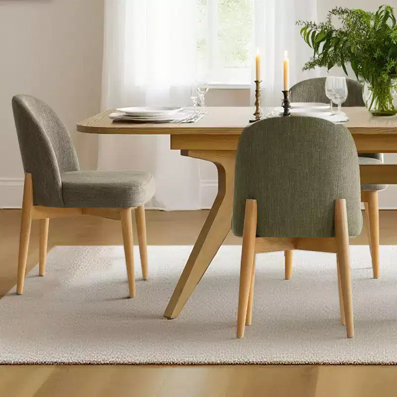 2026 Juego de comedor de 7 piezas con mesa extensible 78–96" y 6 sillas tapizadas - Panipeachy