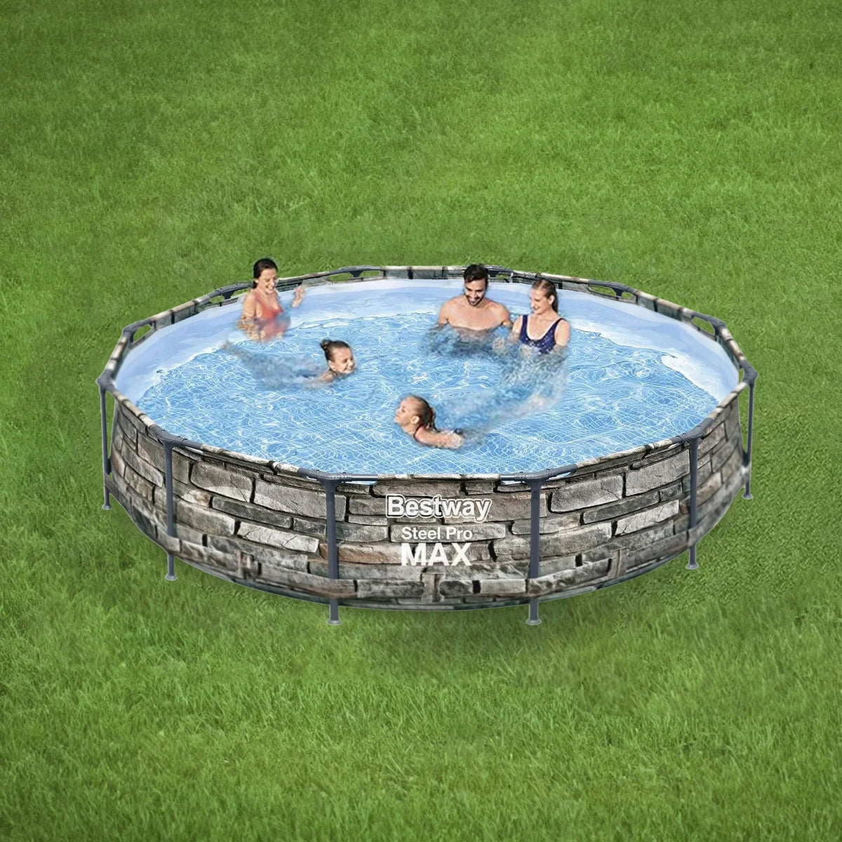2026 NewBestway Steel Pro MAX 12' x 30" Above Ground Outdoor Swimming Pool Set