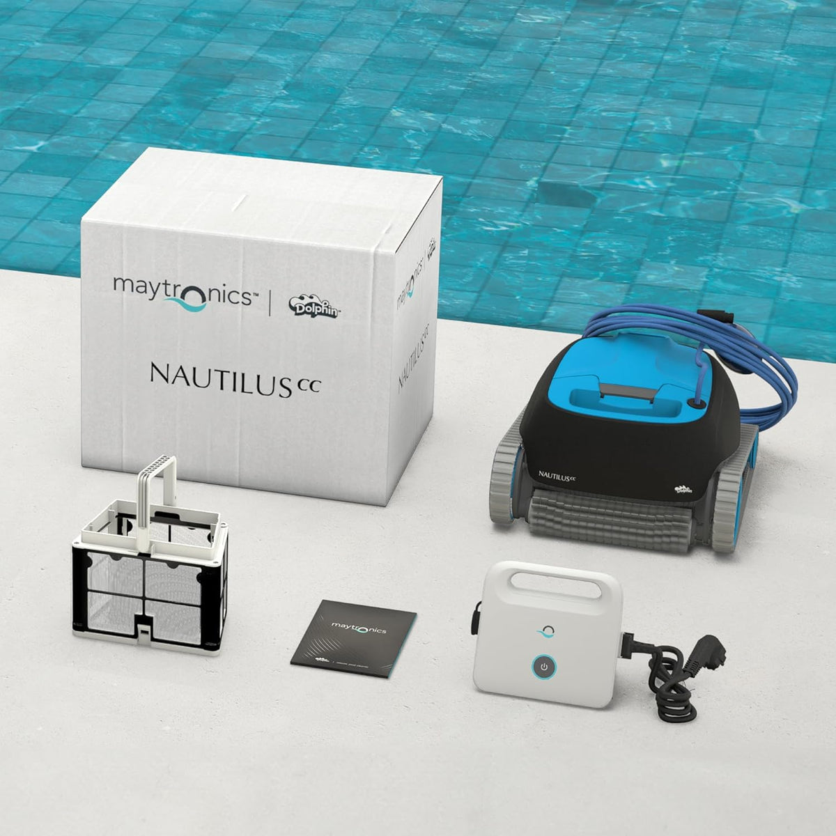 2026 Robot limpiador eléctrico para piscinas Dolphin Nautilus CC - Limpieza de paredes, piscinas enterradas de hasta 10 m