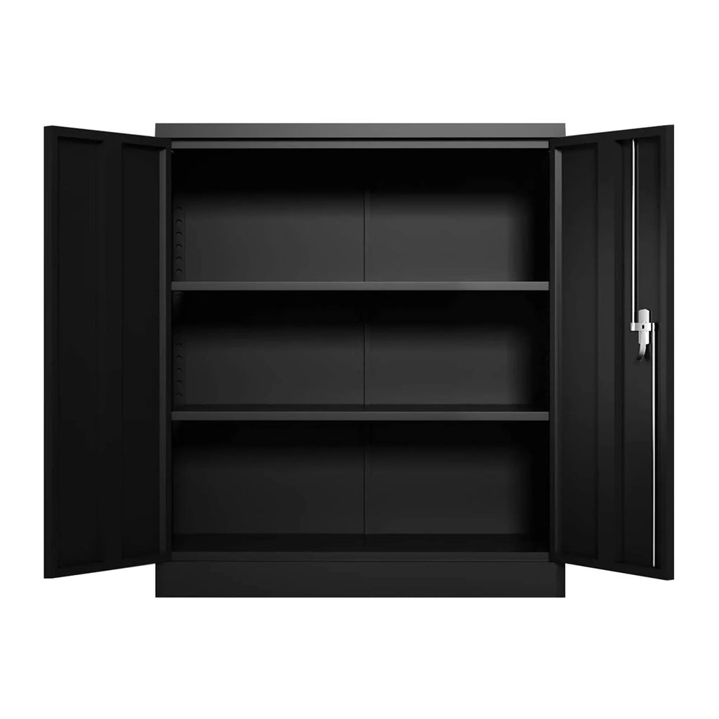 2026 NewAobabo 72 Inch Locking Storage Cabinet w/ Adjustable Shelves, Gray