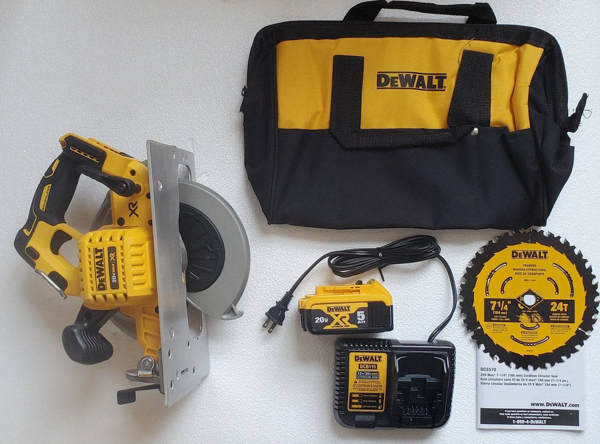 2026 NewDeWalt 20V Max Brushless 7-1/4 Circ Saw Kit