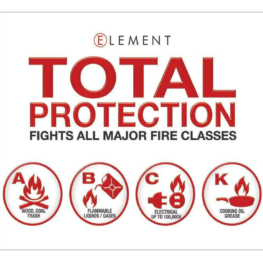 2026 NewELEMENT E50 Fire Extinguisher 40050, 50 second discharge USA NO MAINTENANCE