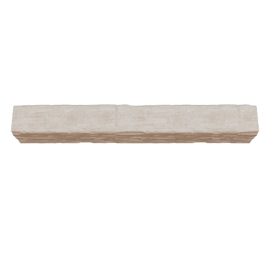2026 NewEkena Millwork 3 1/2"W x 3 1/2"H x 120"L 3-Sided (U-Beam) Salvaged Timber HeritageTimber Faux Wood Ceiling Beam, Kona Brown