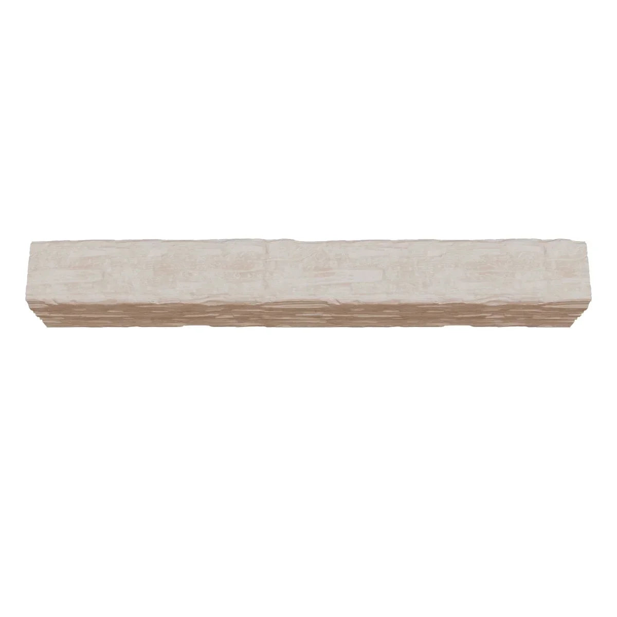 2026 NewEkena Millwork 3 1/2"W x 3 1/2"H x 120"L 3-Sided (U-Beam) Salvaged Timber HeritageTimber Faux Wood Ceiling Beam, Kona Brown