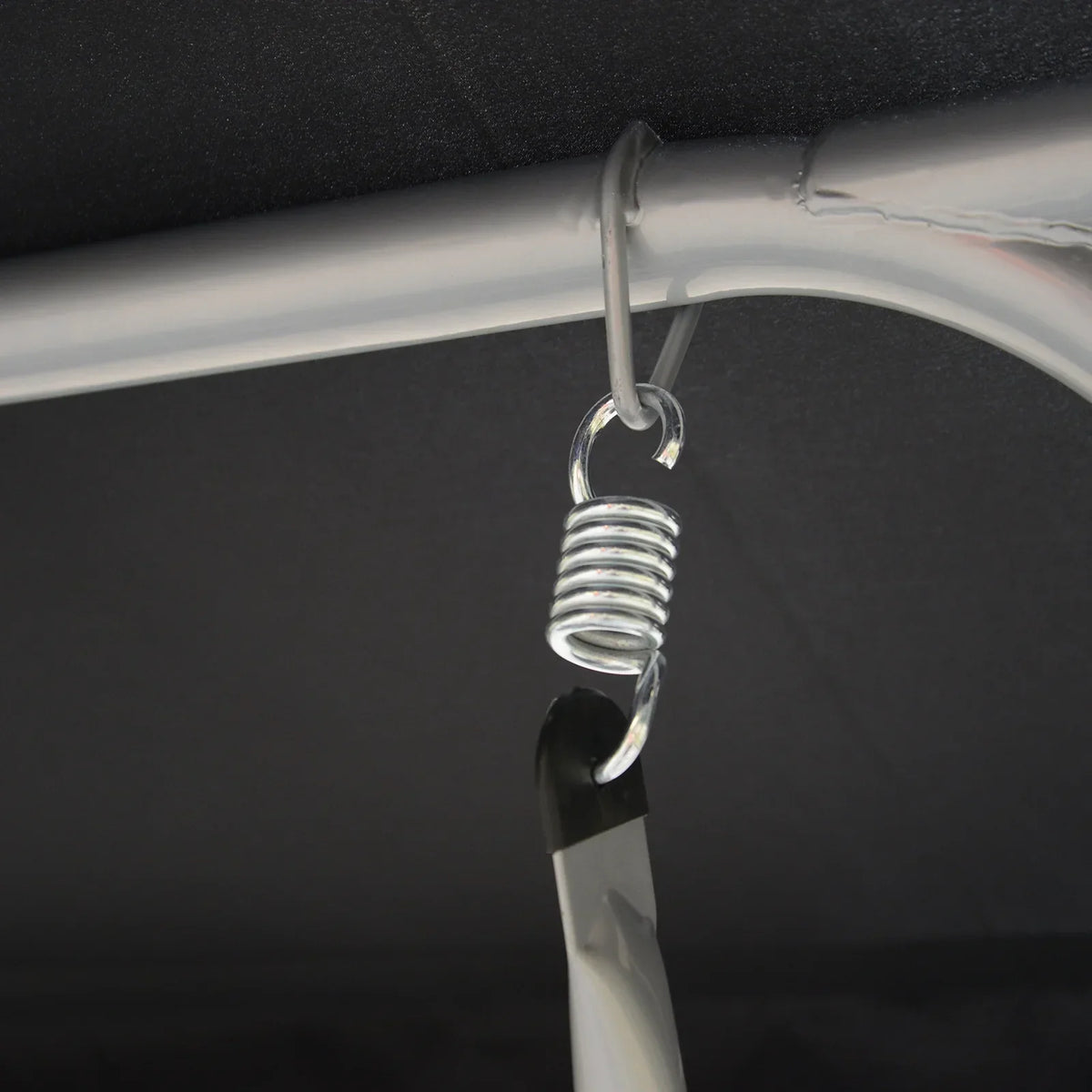 2026 NewOutsunny 3 Person Patio Swing Seats, Porch Swing with Stand & Adjustable Canopy, Heavy Duty Outdoor Swing Chair Bench for Adults, Black