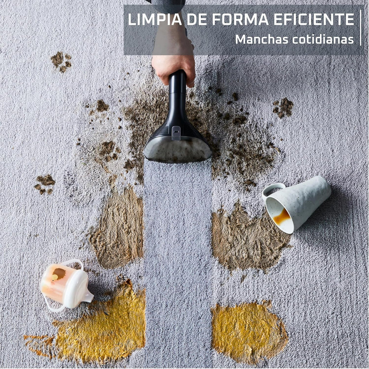 2026 Rowenta Clean It, Aspirador de tapicerías, Limpieza Rápida y Fácil, Apto para Suciedad de Mascotas, Alfombras, Interior del Coche, 750w, 6acc, IN5020F0