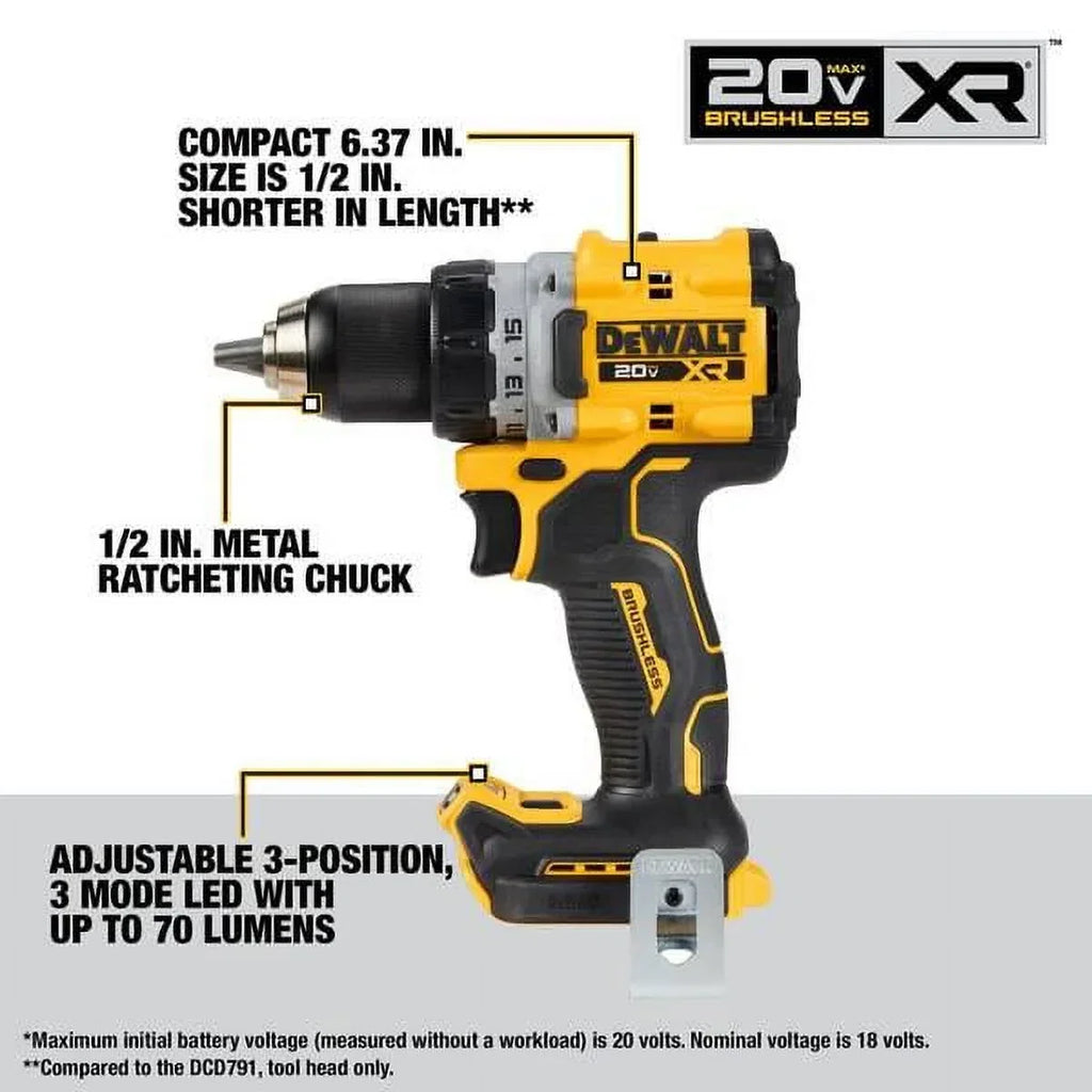 2026 NewDEWALT 20V, Cordless Drill Drivers, 2.0Ah