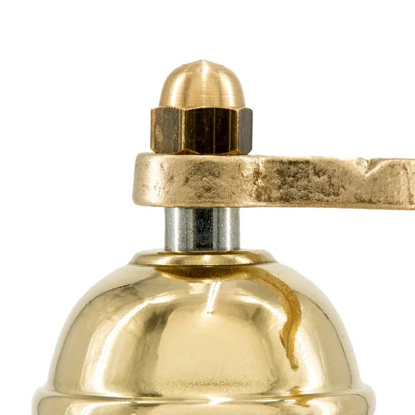 2026 NewAlexander Home Greek Pepper Mill, 8 Inch Tall, Manual Grinder, Brass