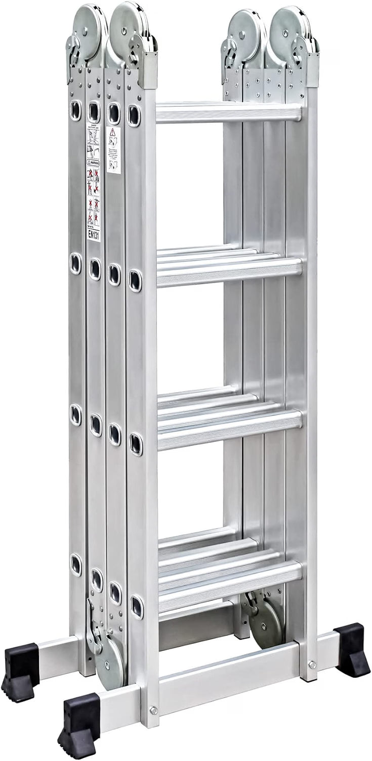2026 TREPPE Escalera Articulada Plegable Multifunción Aluminio 4x4 Escalones