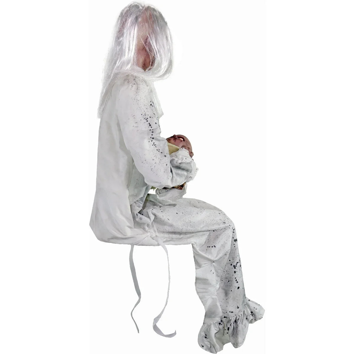 2026 NewHaunted Hill Farm 2.9 ft Animatronic Gravely Granny by Tekky Halloween Decoration with Motion-Activated Sounds, HHGRVLYGRNY-1FLSA