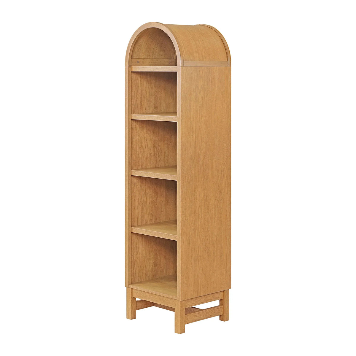 2026 NewBetter Homes & Gardens Juliet Narrow Arch Bookcase, Rich Black and Light Honey
