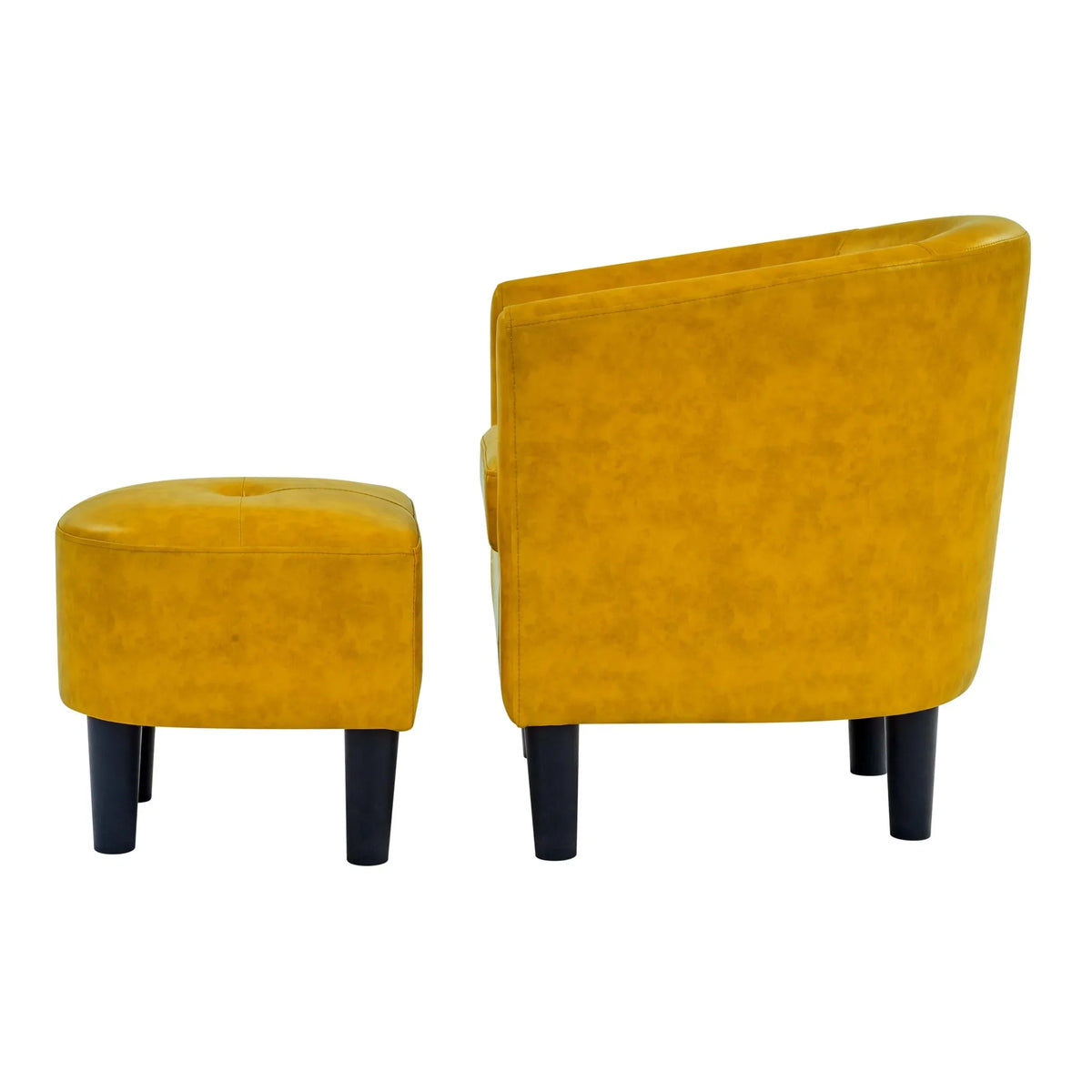 2026 NewBonzy Home Velvet Accent Chair with Ottoman for Living Room,Beige
