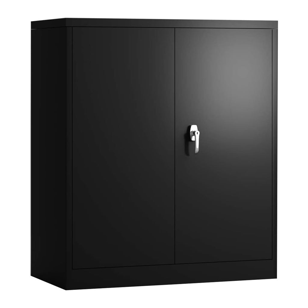 2026 NewAobabo 72 Inch Locking Storage Cabinet w/ Adjustable Shelves, Gray