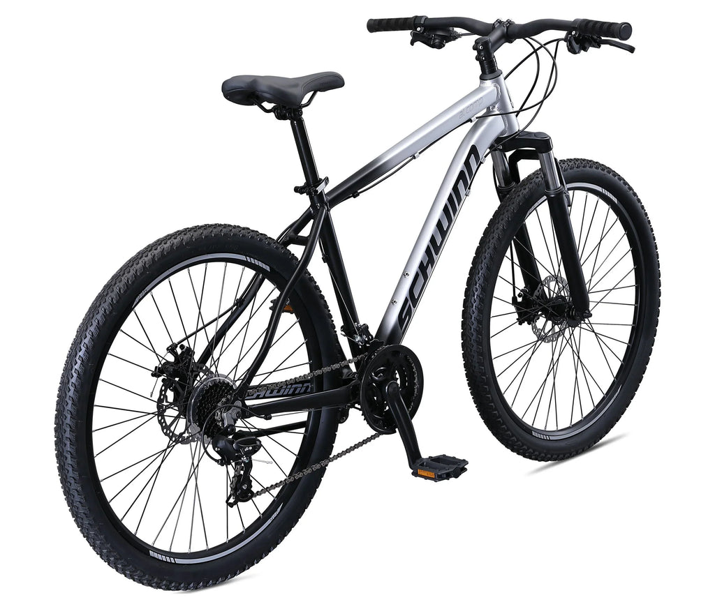 2026 NewSchwinn AL Comp 27.5 inch Men's Mountain Bike, 21 Speed Adult Bicycle, Grey