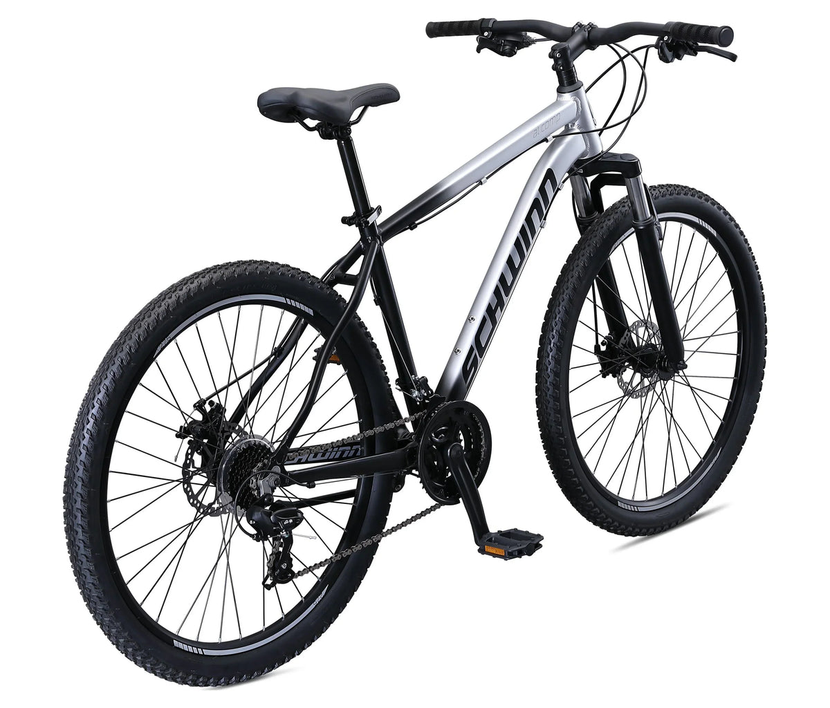 2026 NewSchwinn AL Comp 27.5 inch Men's Mountain Bike, 21 Speed Adult Bicycle, Grey