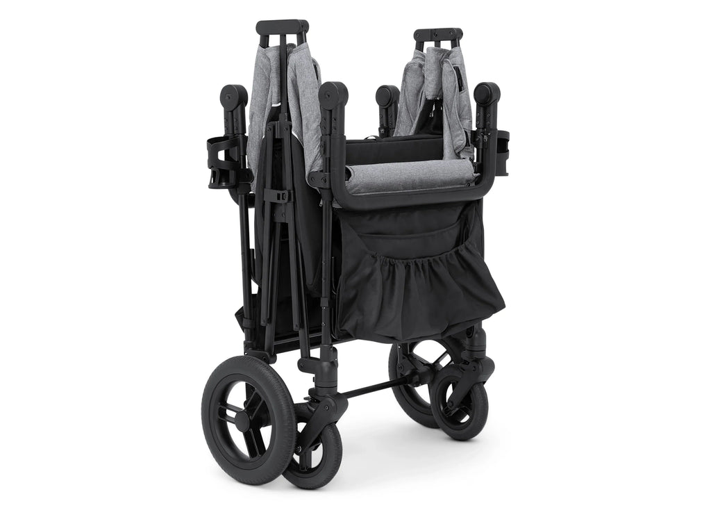 2026 Carrito-Paseador Jeep Wrangler Deluxe para 4 Niños – Capota Desmontable, Bolsa Térmica, Asientos Modulares, Almacenamiento XXL, Ruedas Antipinchazos, Manillares Ajustables