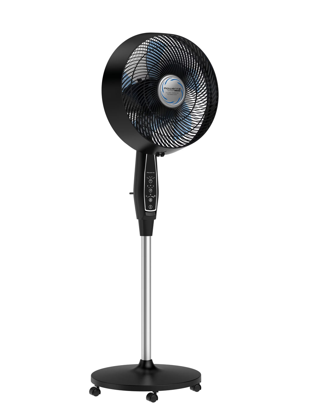2026 NewRowenta Turbo Silence Standing Floor Fan with Remote, 53 Inch, Portable, 5 Speeds, VU5670