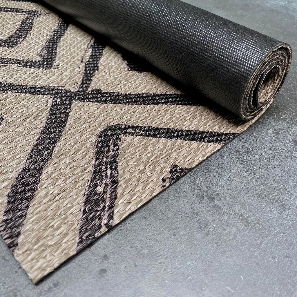 2026 Alfombra vinílica Premium de tejido trenzado de alta gama Marrón 200x290 cm