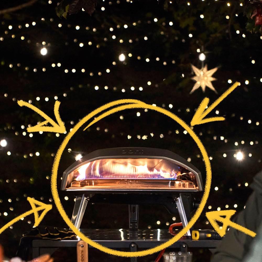 2026 Ooni Koda 16 Gas – Horno portátil para exteriores 37 mBar – Cocina casera de pizza en 60s – Alta temperatura – Portátil y rápido – IT|ES|FR|BE|CZ|IE|LV|LT|LU|PT