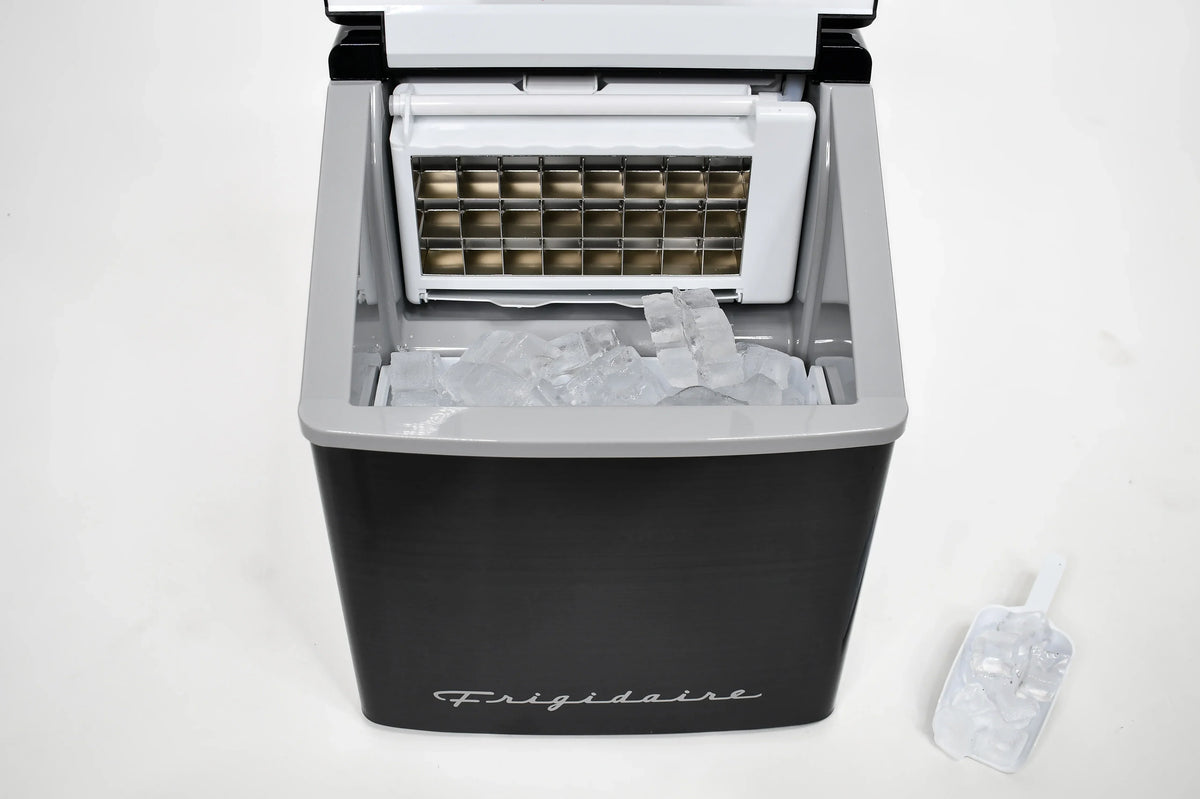 2026 NewFrigidaire 40lbs. Countertop Clear Square Ice Maker - Stainless Steel