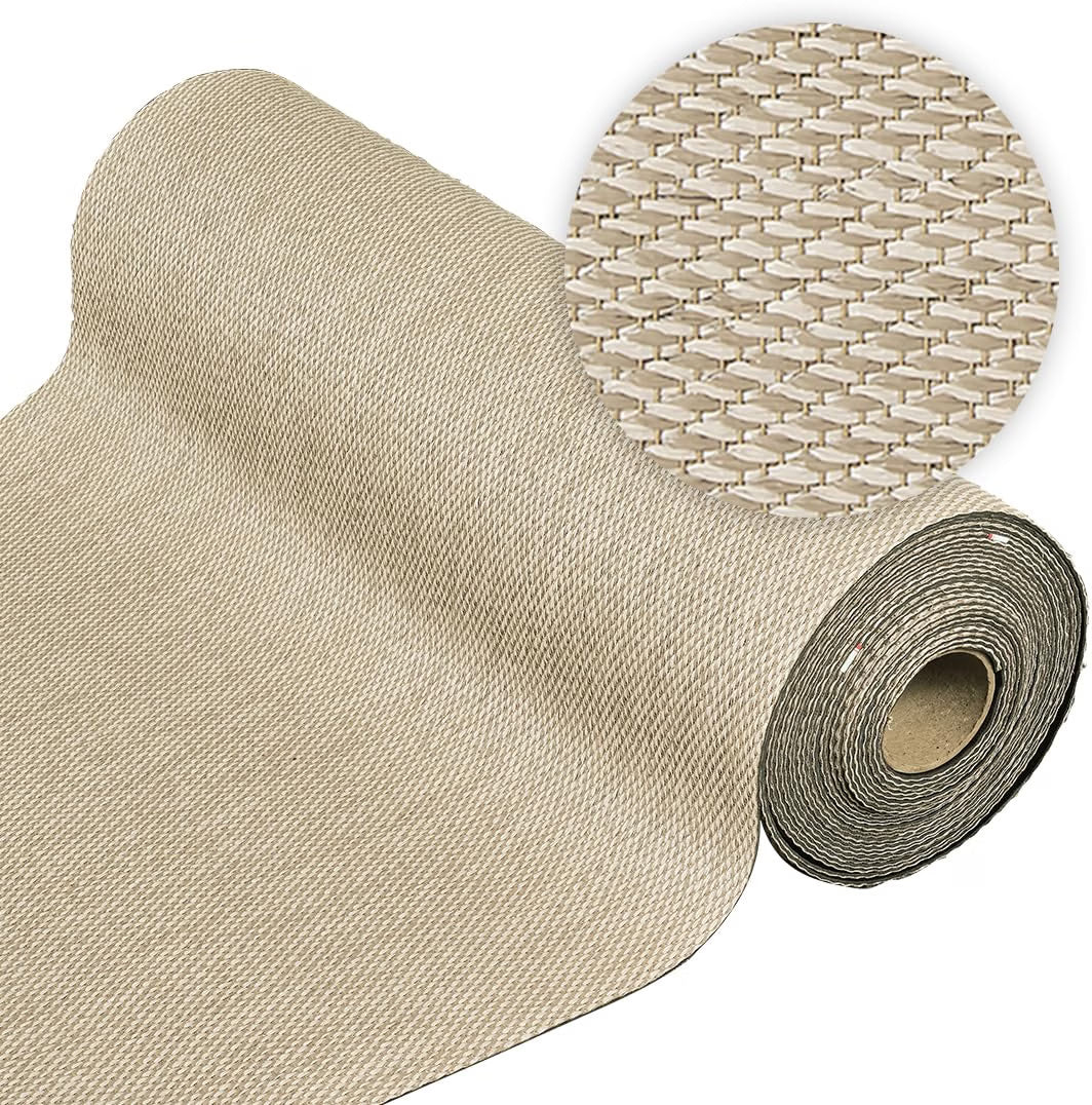 2026 Alfombra vinílica Premium de tejido trenzado de alta gama Marrón 200x290 cm