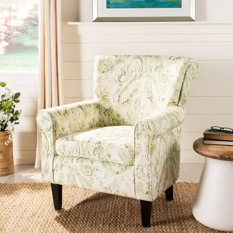 2026 Sillón decorativo tapizado de 1 plaza, beige/verde/azul/rojo