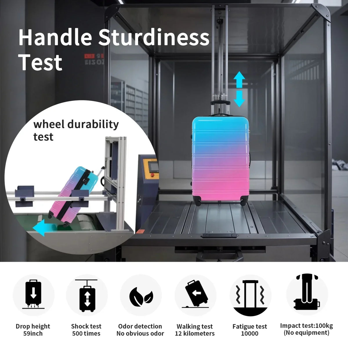 2026 New3 Piece Luggage Sets, Hard Shell Suitcase 20/24/28 Inches with TSA Lock and Spinner Wheels, Expandable Lightweight Travel Luggage for Men Women, Multicolor purple