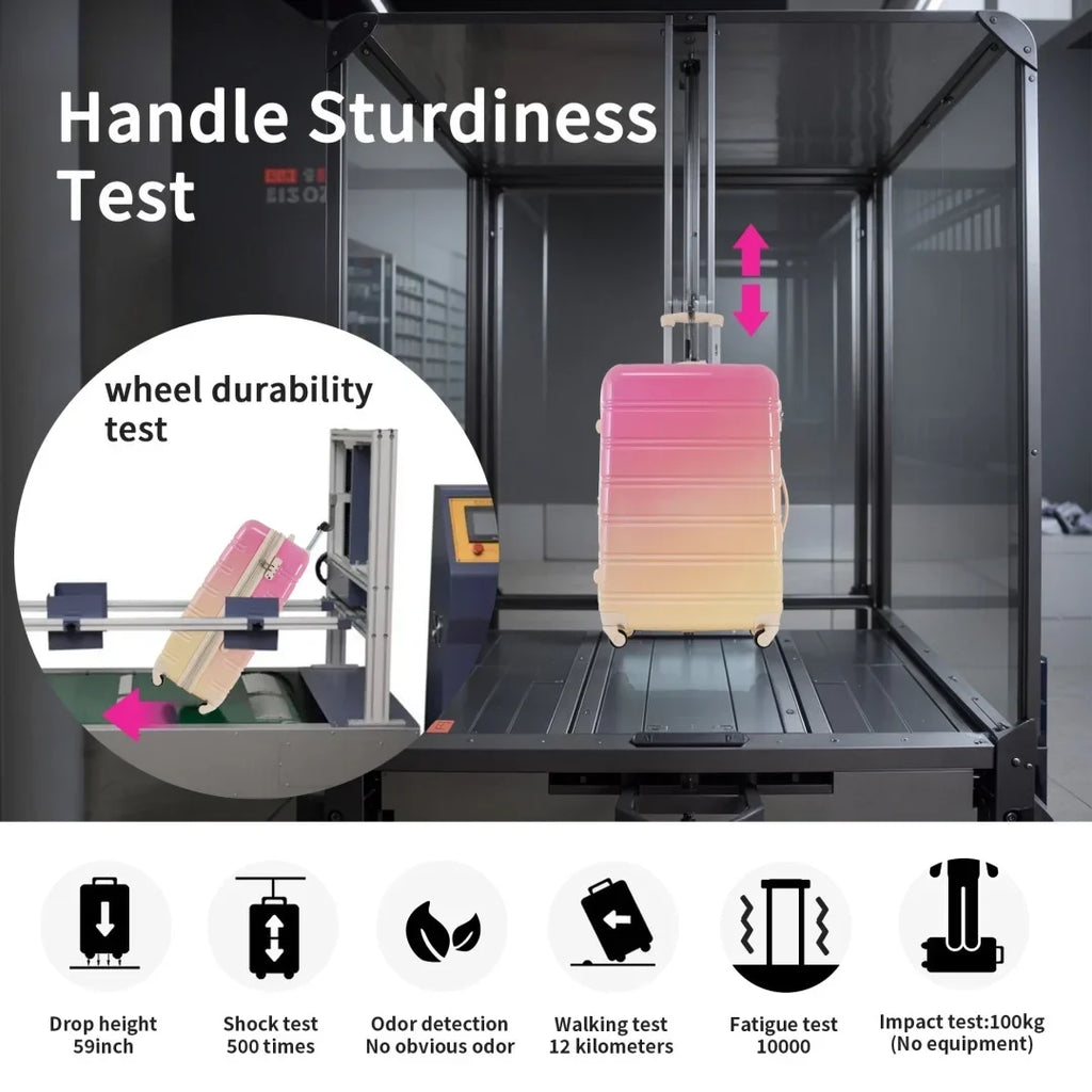 2026 New3 Piece Luggage Sets, Hard Shell Suitcase 20/24/28 Inches with TSA Lock and Spinner Wheels, Expandable Lightweight Travel Luggage for Men Women, Multicolor purple