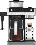 2026 Cafetera Ninja Prestige CFN802EU 2 en 1 de filtro y cápsulas con espumador incorporado, prepara lattes, café helado y flat whites, color negro.
