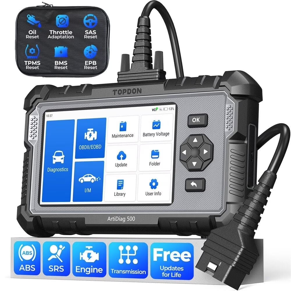 2026 NewOBD2 Scanner TOPDON ArtiDiag500 Car Diagnostic Scanner Engine ABS SRS Transmission CAN Diagnostic Full OBD2 Test