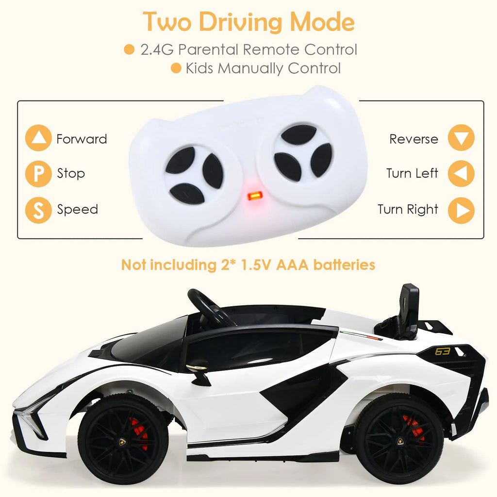 2026 Lamborghini Licenciado Eléctrico con Suspensión y Bluetooth