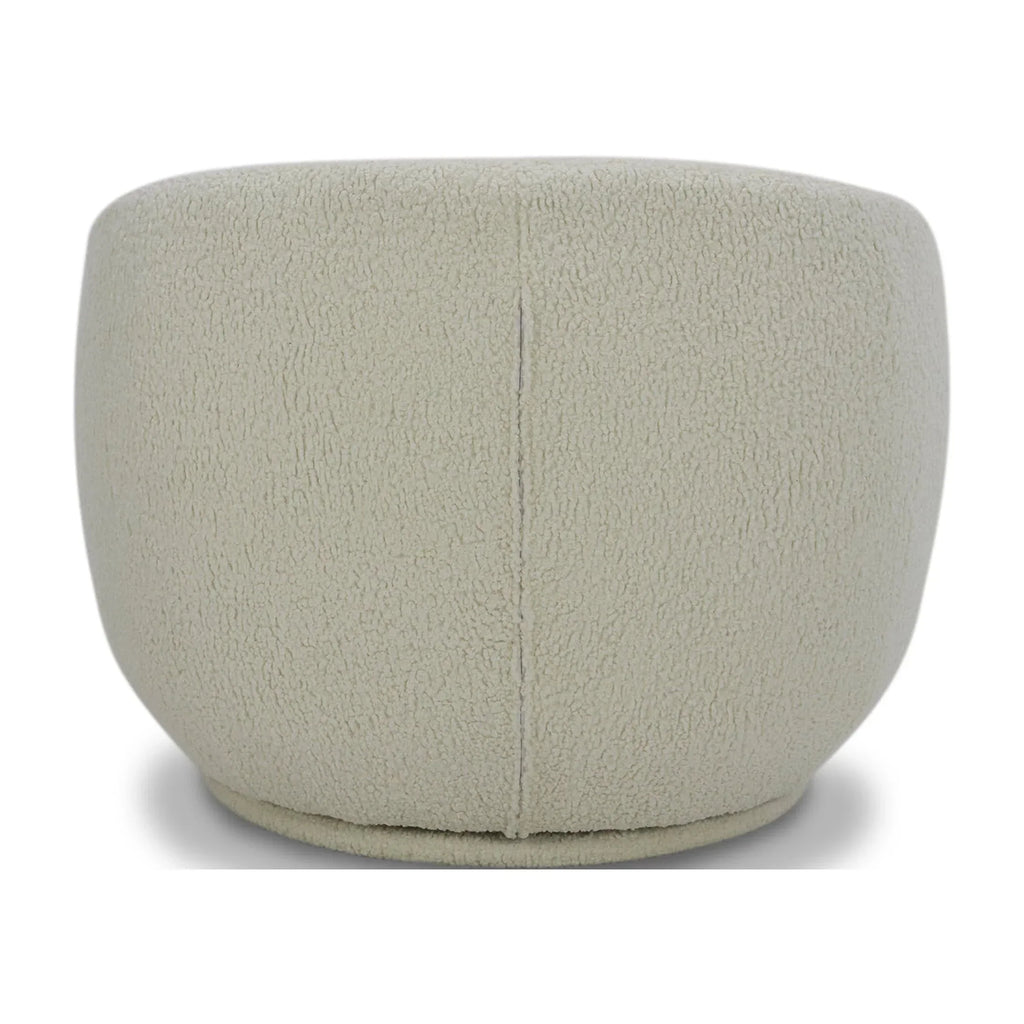 2026 NewBetter Homes & Gardens Mira Swivel Accent Chair, Cream Shearling