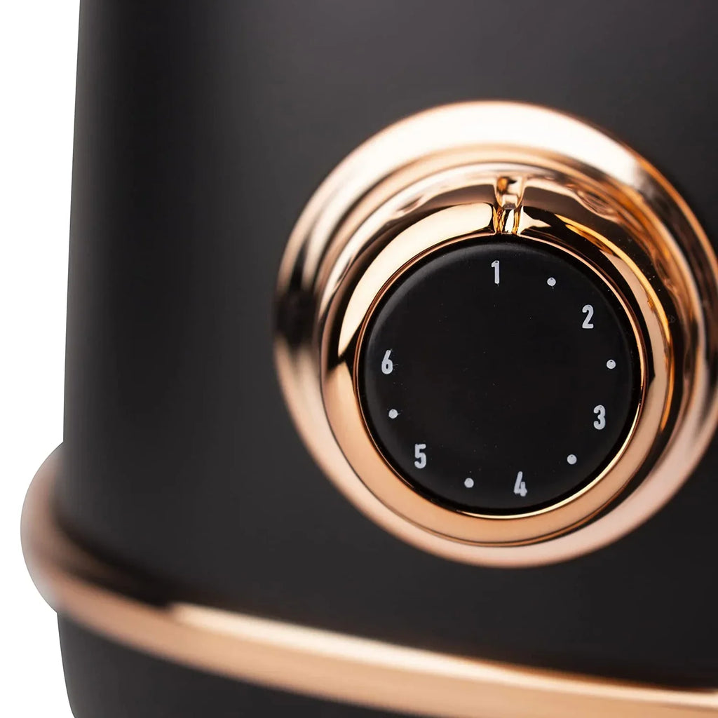 2026 NewHaden Heritage 1500 1.7 Electric Kettle, Matte Black Finish with Copper Accents