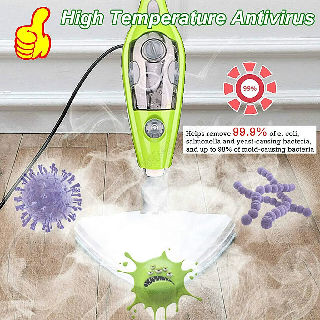 2026 NewAll-in-One 10-in-1 Steam Cleaner for Hardwood Floors, Tiles, Carpets, and Windows