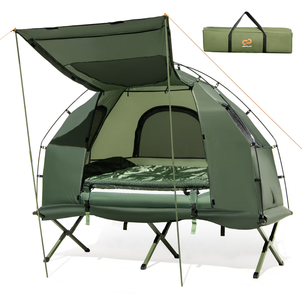 2026 NewGoplus 1-Person Waterproof Camping Tent Cot with Air Mattress, Pillow, Sleeping Bag