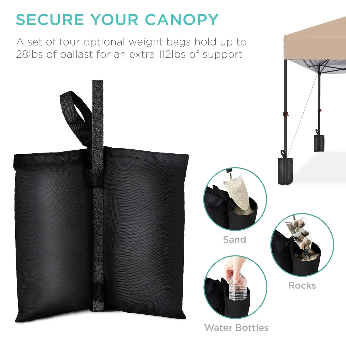 2026 NewBest Choice Products 12x12ft Easy Setup Pop Up Canopy w/ 1-Button Setup, Wheeled Case, 4 Weight Bags - Navy Blue