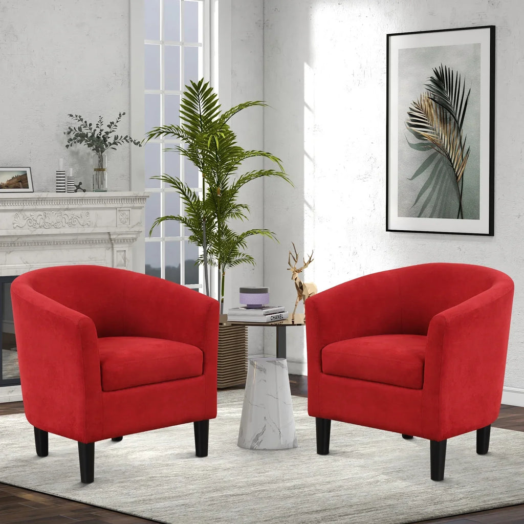 2026 NewBonzy Home Velvet Accent Chair with Ottoman for Living Room,Beige