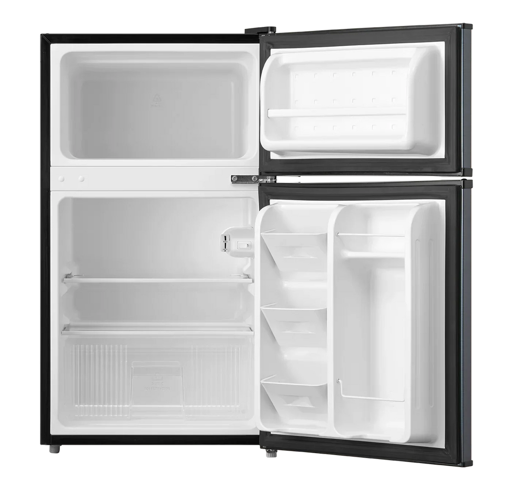 2026 NewArctic King 3.2 Cu ft Two Door Mini Fridge with Freezer, Stainless Steel, E-Star