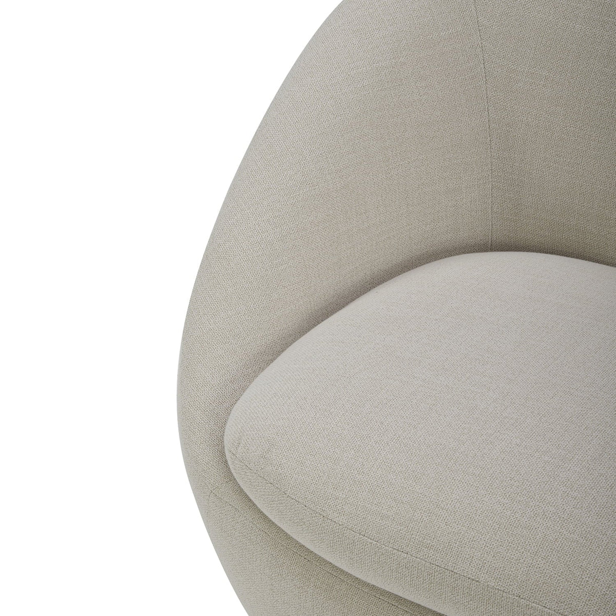 2026 NewBetter Homes & Gardens Mira Swivel Accent Chair, Cream Shearling