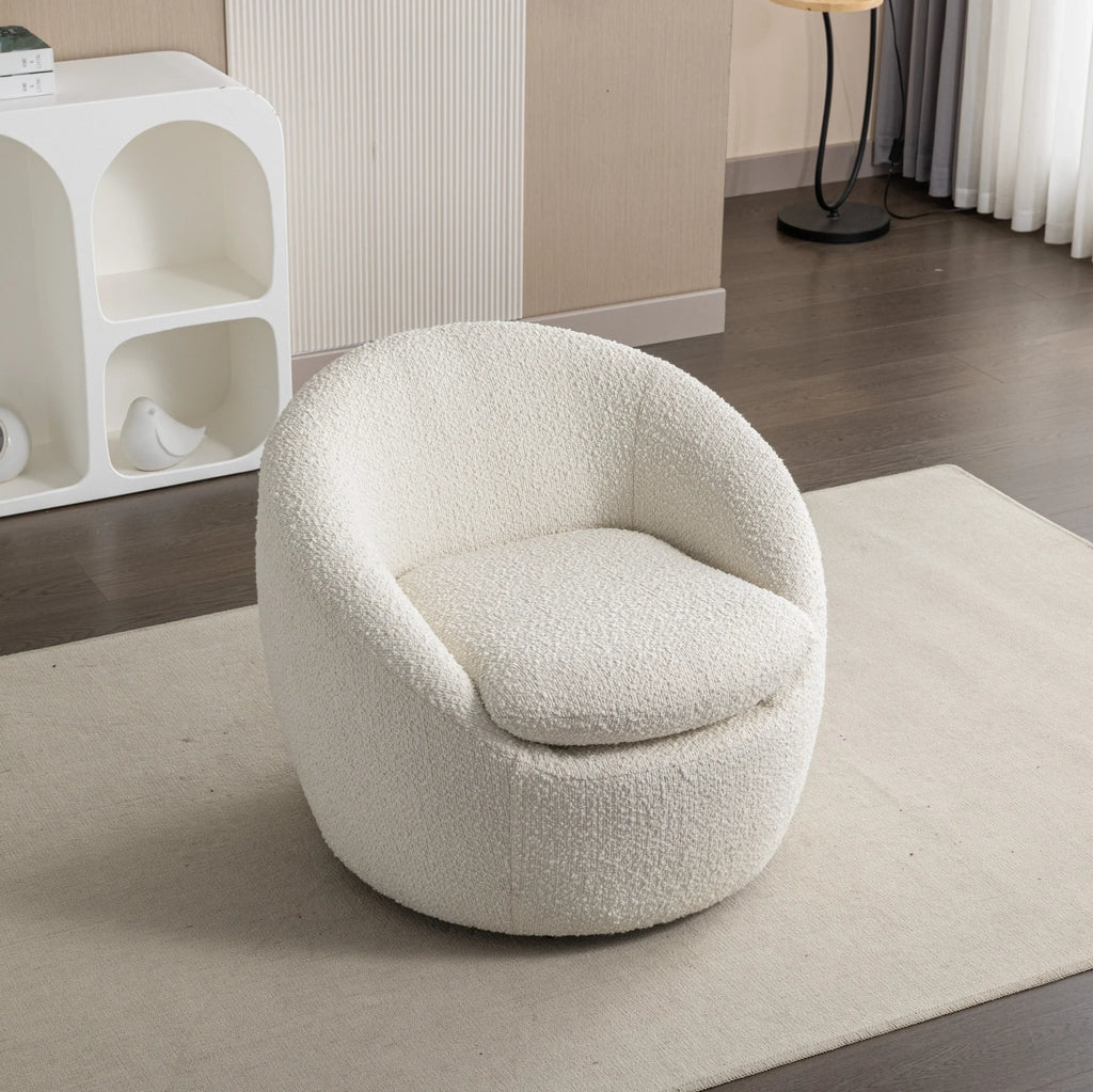 2026 NewRoundhill Furniture Winnie Modern Barrel Chair, 360" Swivel