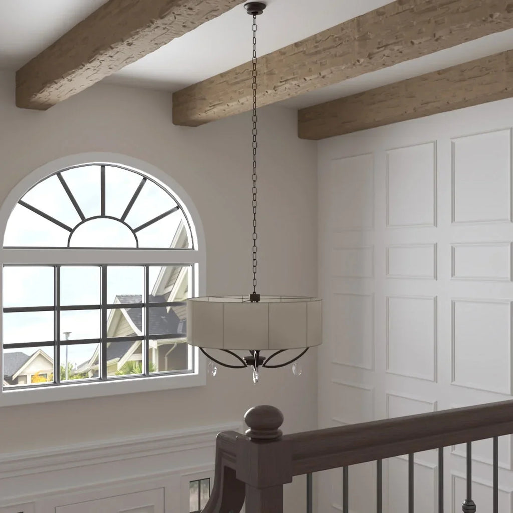 2026 NewEkena Millwork 3 1/2"W x 3 1/2"H x 120"L 3-Sided (U-Beam) Salvaged Timber HeritageTimber Faux Wood Ceiling Beam, Kona Brown