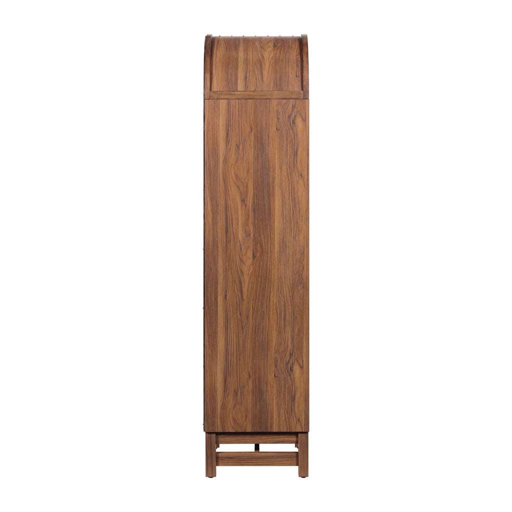 2026 NewBetter Homes & Gardens Juliet Narrow Arch Bookcase, Rich Black and Light Honey