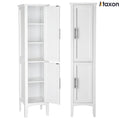 2026 NewKtaxon Bathroom Storage Cabinet Narrow Tall, Freestanding Cabinet Storage Tower with 2 Door, White