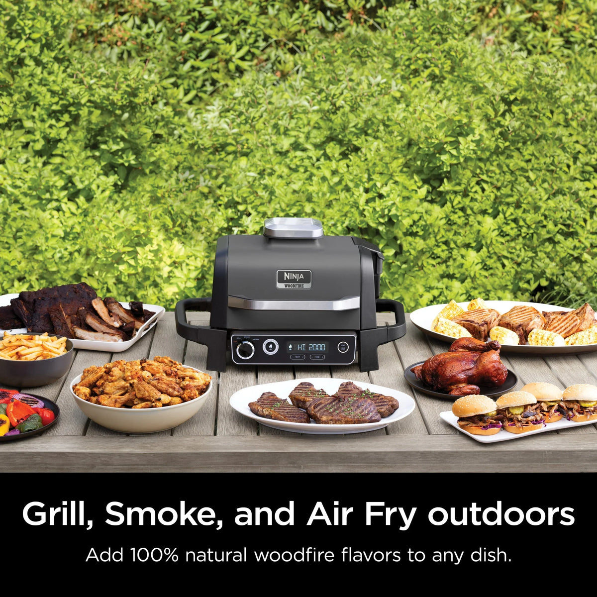 2026 NewWoodfire Outdoor Grill & Smoker, 3-in-1 Master Grill, BBQ Smoker, & Outdoor Air Fryer with Woodfire Technology, OG700