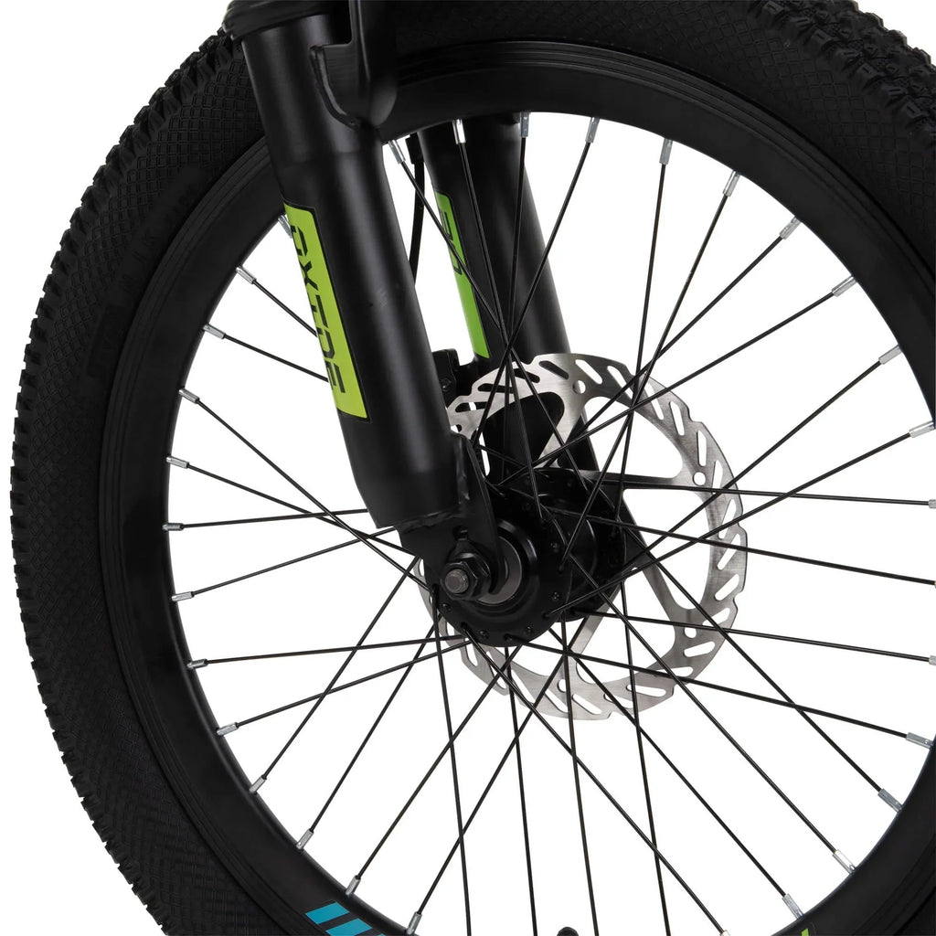 2026 New20-inch Oxide Boys Mountain Bike for Kids, Lime / Blue
