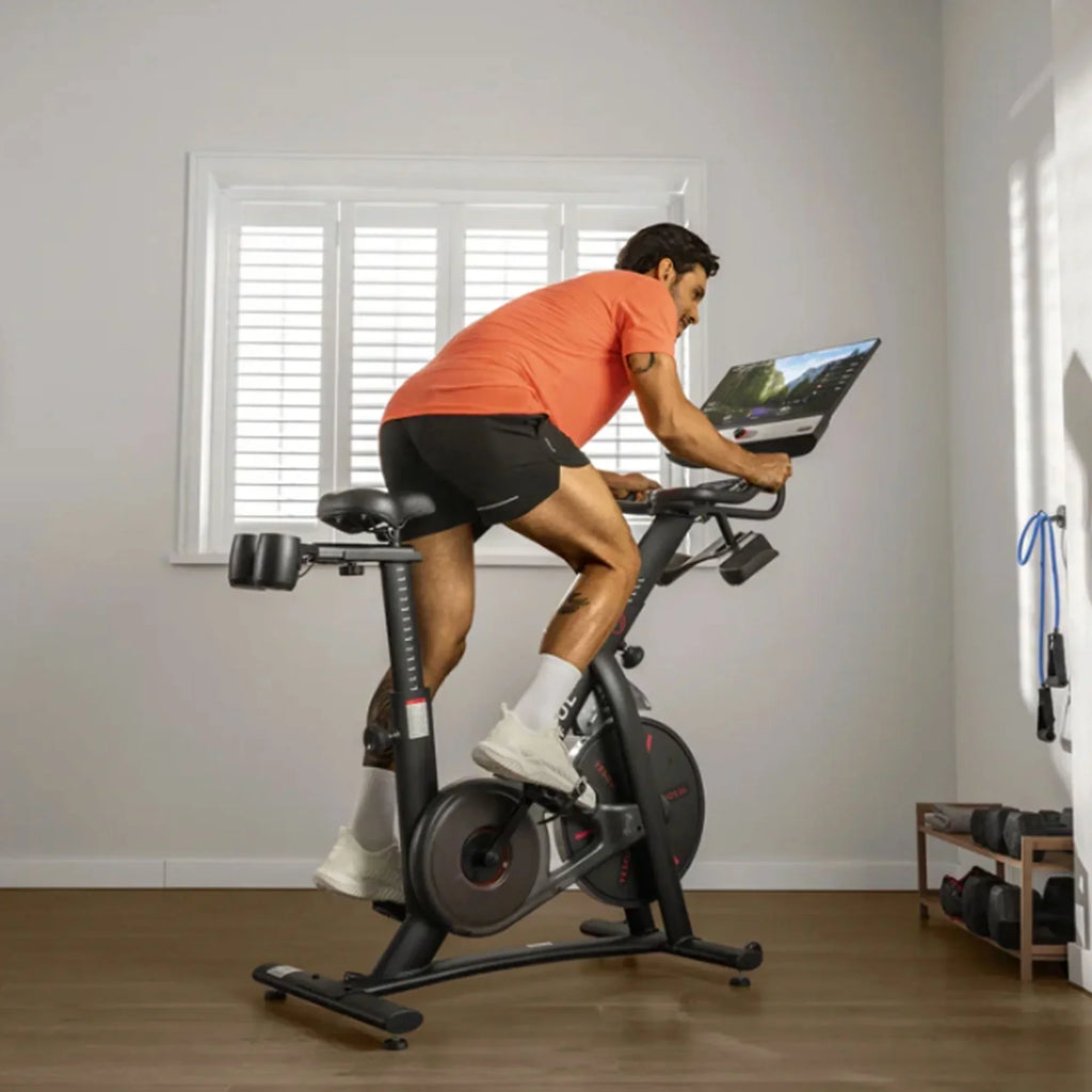 2026 NewYESOUL G1 Plus Magnetic Exercise Bike with 21.5" Rotating HD Screen, 100 Resistance Levels, Silent Drive, Vented Seat, Home Indoor Cycling