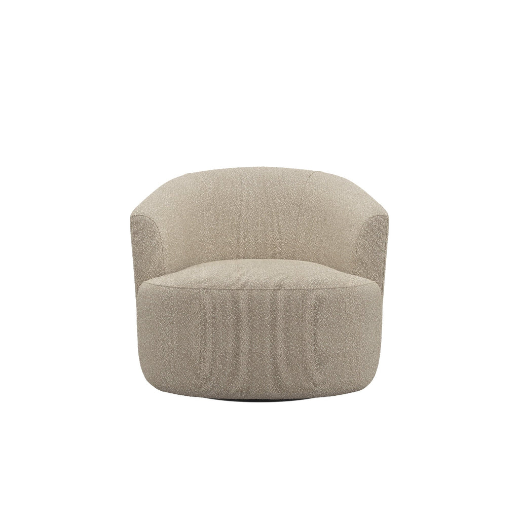 2026 NewMainstays Boucle Swivel Accent Chair, Taupe