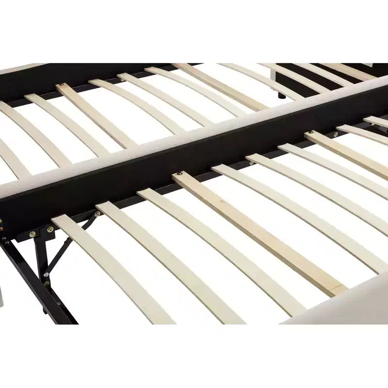 2026 Cama sofá Twin con cama nido, tapizada en terciopelo, puerto USB y bolsillos laterales - ModernLuxe
