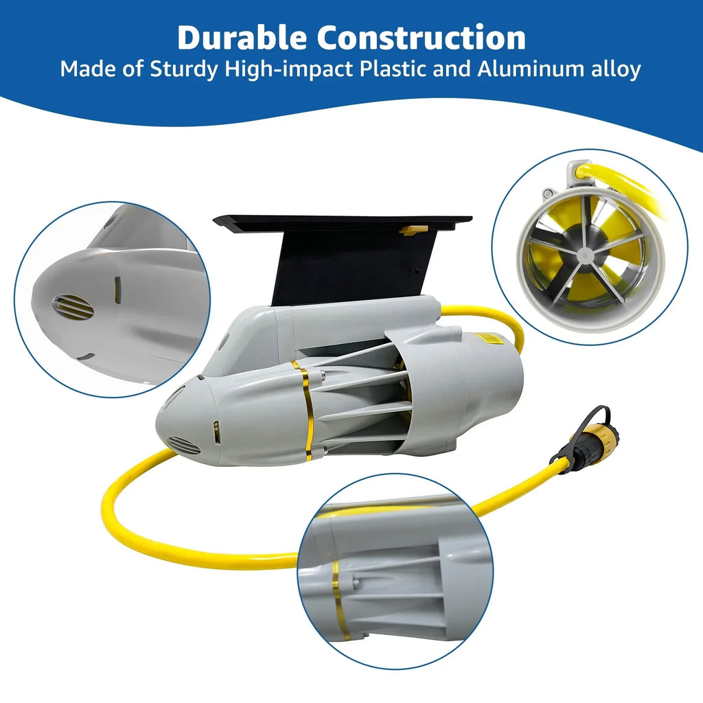 2026 NewElectric Enigne Trolling Motor for SUP, Fishing Kayak, Belly Boat, 8KM/H Underwater Thruster SUP Paddle Board, (Battery not Included)