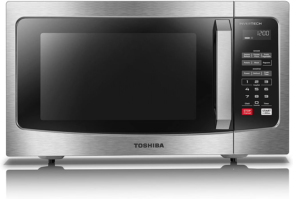 2026 NewToshiba 1.6 cu. ft. Microwave Oven with Inverter Technology, 1250 Watts, LCD Display and Smart Sensor, Stainless Steel, ML-EM45PIT(SS)